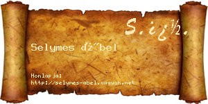 Selymes Ábel névjegykártya